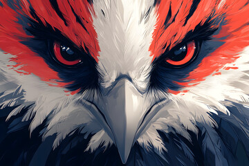 close up of a bird, concept design tattoo