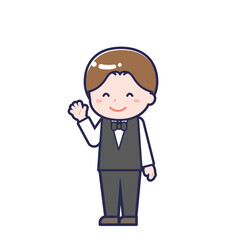 配膳係／ななめ／男性 10