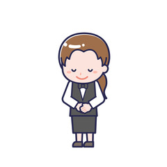 配膳係／ななめ／女性 08