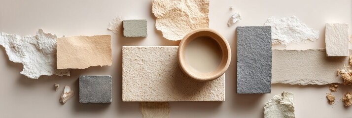 Premium Eco-Friendly Recycled Cardboard and Torn Paper Pieces Collection Modern Sustainable Crafting for Millennials Marketing and Social Media Campaigns