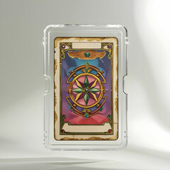 A rare trading card displayed in a transparent protective case.