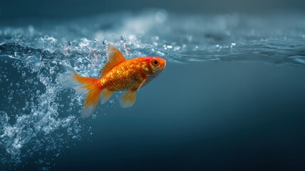 Jumping Goldfish: Symbol of Career Advancement & Progress