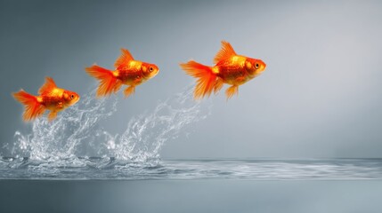 Jumping Goldfish: Symbol of Career Advancement & Progress