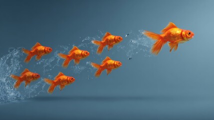 Jumping Goldfish: Symbol of Career Advancement & Progress