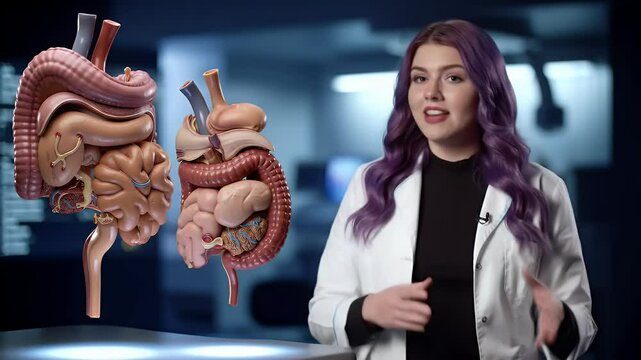 Human digestive system 3 d models
