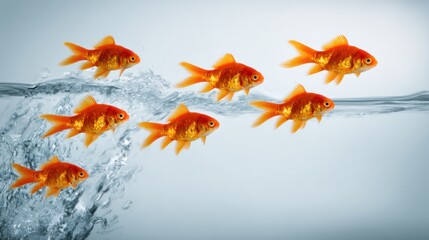 Jumping Goldfish: Symbol of Career Advancement & Progress