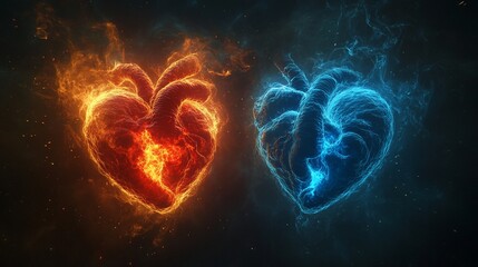 burning heart in the sky