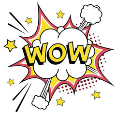 Obraz premium Comic book wow graphic