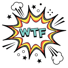 Obraz premium Comic cartoon explosion illustration graphic design word