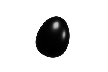 black and white egg