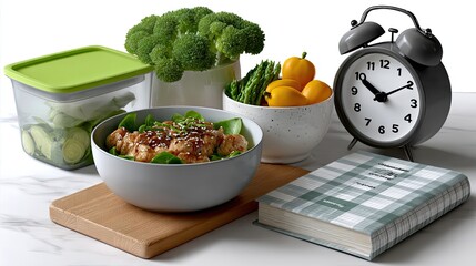 Healthy Meal Prep with Teriyaki Chicken and Vegetables