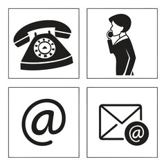 Communication icons set