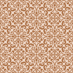 Vector Elegant Damask Seamless Pattern for Wallpaper, Fabric, Branding, Packaging, Invitations, Wedding, Home Decor Design