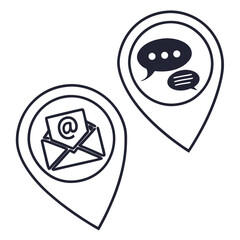 Communication markers icons
