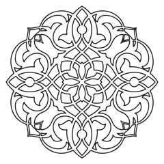 Abstract Floral Pattern Background with Seamless Flower Design