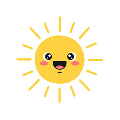 Cheerful Sun Character Illustration
