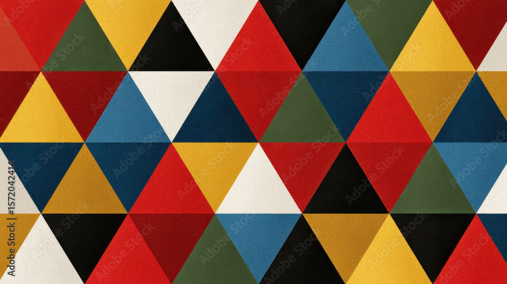 Poster retro geometric triangle pattern: abstract vector background design