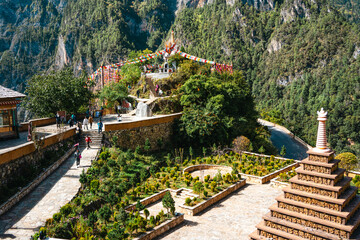 Ancient Tibetan Stupas at Balagezong Scenic Area