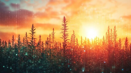 Sunset over the Digital Agriculture Field