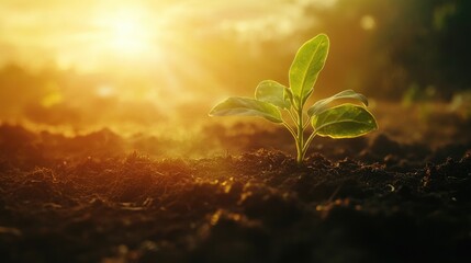 Sunrise Sapling: A New Beginning