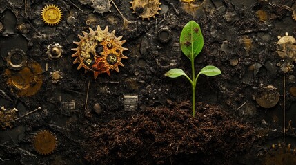 Resilience: A Tiny Sprout Emerging from Industrial Waste