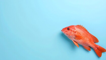 Obraz premium Coral Grouper Minimalist Scene