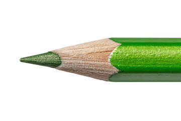 3D Render a green pencil with a green tip