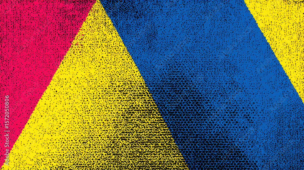 Aufkleber abstract geometric triangle background - modern textured design
