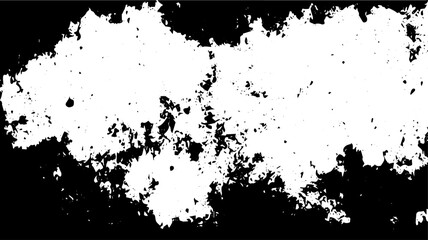 Horizontal Grunge Texture with Distressed Splatter Edge for Poster and Overlay Design