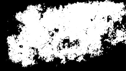 Horizontal Grunge Texture with Scratched Center and Distressed Border in Black and White