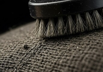 Brush Cleaning Textile Surface