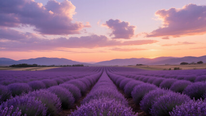 The enchanting lavender field