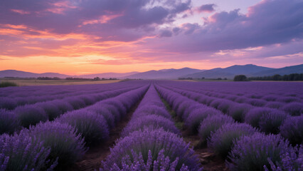 The enchanting lavender field