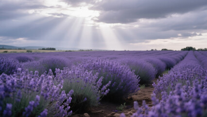 The enchanting lavender field