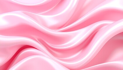Fototapeta premium Soft, flowing pink silk fabric