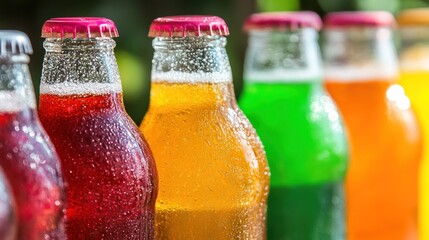 Colorful Bottles of Beverages