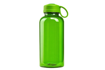 3D Render a green water bottle with a green lid