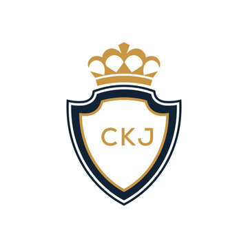 Dynamic Tech Logo Design with CKJ Letters and Abstract Motion Elements &ndash; Modern Business Identity.CKJ Letter Logo.
