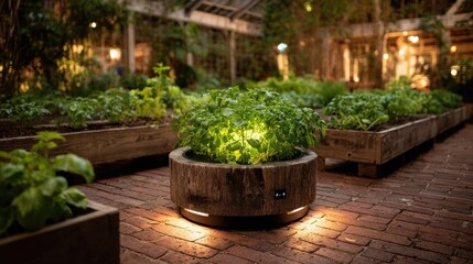Mood-mapped garden AI systems managing plant hydration, lighting, and care cycles by tracking caretakerâ€™s emotional signals and behavioral rhythms