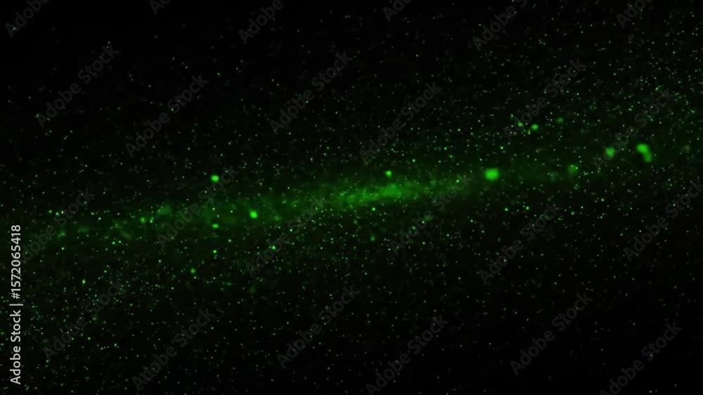 Aufkleber abstract dark background with a field of moving violet particles in a wave like formation moving slo
