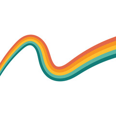 Retro Hippie Rainbow