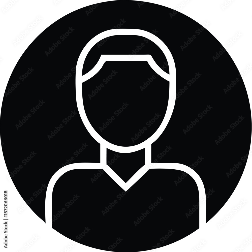 Poster a simple user icon represents a profile or account symbol