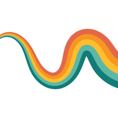 Retro Hippie Rainbow