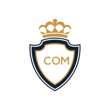 Dynamic Tech Logo Design with COM Letters and Abstract Motion Elements &ndash; Modern Business Identity.COM Letter Logo.
