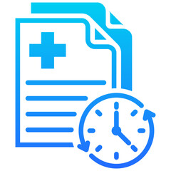 Fototapeta premium Medical Record Icon