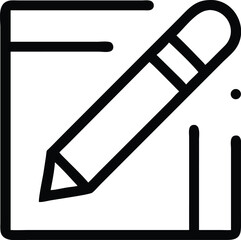 A pencil is writing on a paper to edit a document or create content