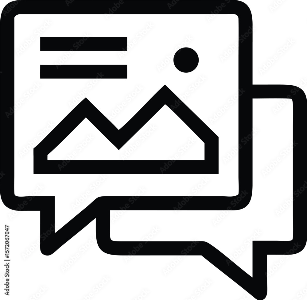 Poster a landscape image is shared in a chat conversation