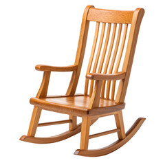 wooden chair isolated on white