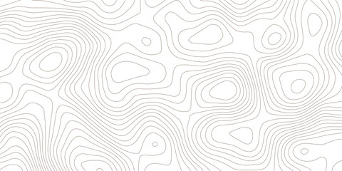 Topographic map background geographic line map with elevation assignments. Modern design with White background with topographic wavy pattern design.paper texture Imitation of a geographical map shades © jr graphics