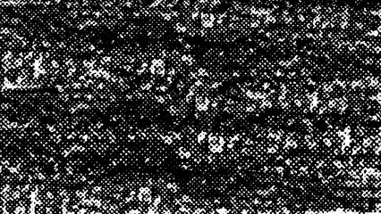 Halftone Grunge Texture – Black and White Abstract Distressed Pattern